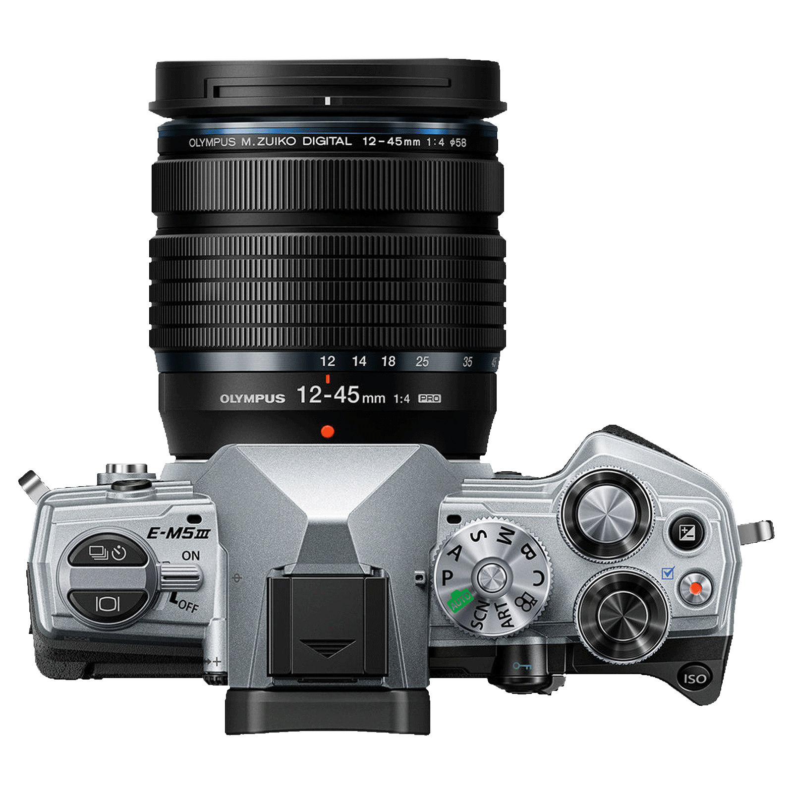 OLYMPUS OM-D E-M5 Mark III 20.4MP Mirrorless Camera (12-45 mm Lens, 17.4 x  13.0 mm Sensor, Built-in 5-Axis Sensor)